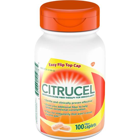Order Citrucel Fiber Therapy Caplets for Occasional Constipation Relief (100 ct) food online from Rite Aid store, EAST AURORA on bringmethat.com