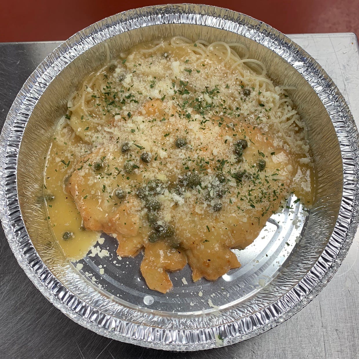 Order Chicken Piccata - Entree food online from Dolce To-Go store, Lake Havasu City on bringmethat.com