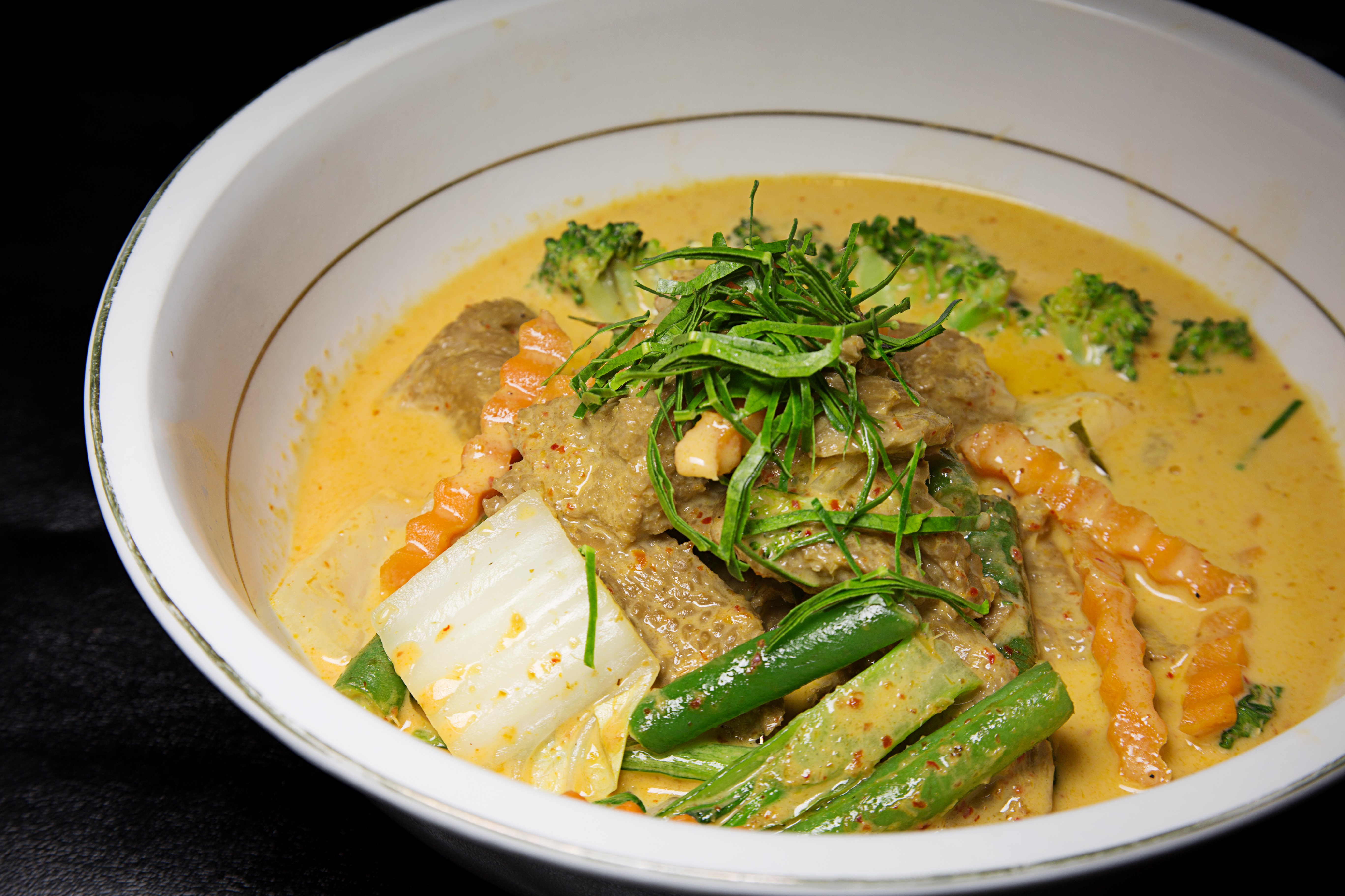Order Vegetarian Duck Panang food online from Sweet basil thai store, Woodside on bringmethat.com