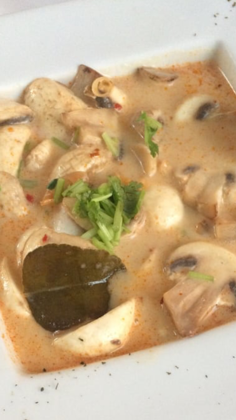 Order Tom Kha Chicken  Soup food online from The Dish Thai Fusion Cuisine store, Studio City on bringmethat.com