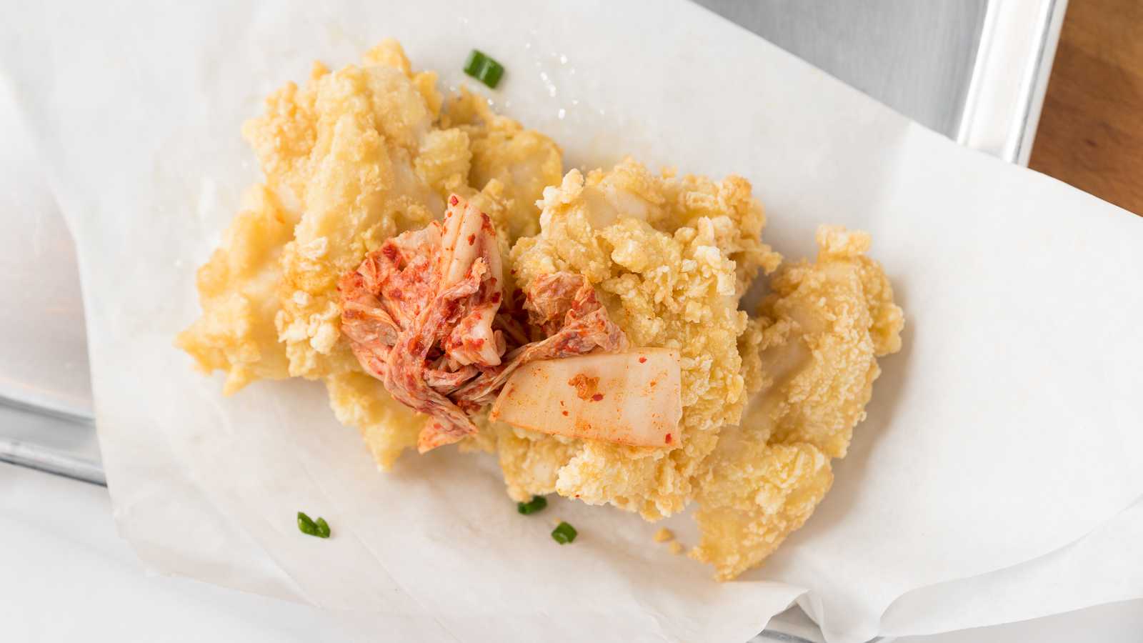 Order Kimchee Calamari food online from Bol store, Seattle on bringmethat.com