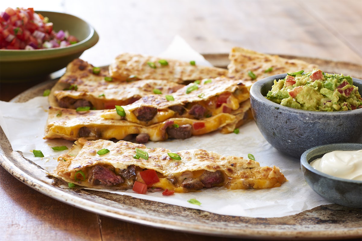 Order Steak Quesadilla food online from Black Angus Steakhouse store, Fountain Valley on bringmethat.com