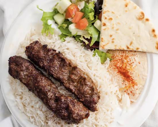 Order Beef Kofta Kebob food online from Sophie Mediterranean Grill store, San Jose on bringmethat.com