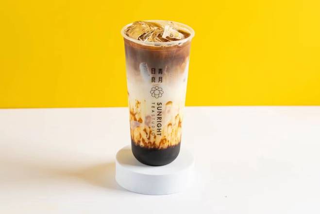 Order Brown Sugar Espresso Boba Oat Latte food online from Sunright Tea Studio store, Sunnyvale on bringmethat.com