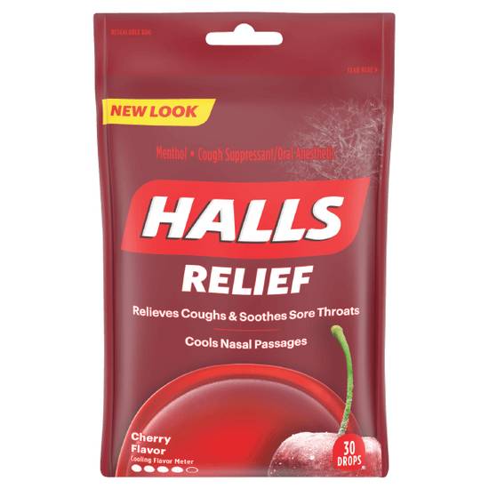 Order Halls Cherry Cough Drops 30ct food online from Casey store, Wood River on bringmethat.com
