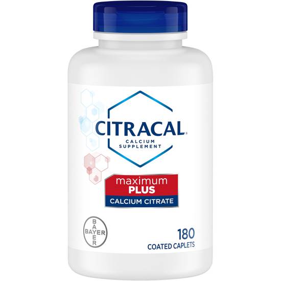 Order Citracal Calcium Citrate Formula + D3 Coated Tablets Maximum Plus (180 ct) food online from Rite Aid store, Palm Desert on bringmethat.com