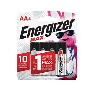 Order Energizer Max AA 4pk food online from Sheetz store, Pittsburgh on bringmethat.com