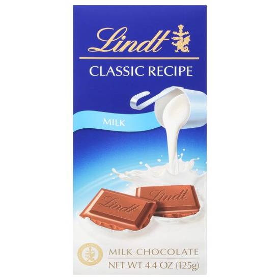 Order Lindt CLASSIC RECIPE Milk Chocolate Bar, 4.4 oz. food online from Cvs store, MONTEZUMA on bringmethat.com