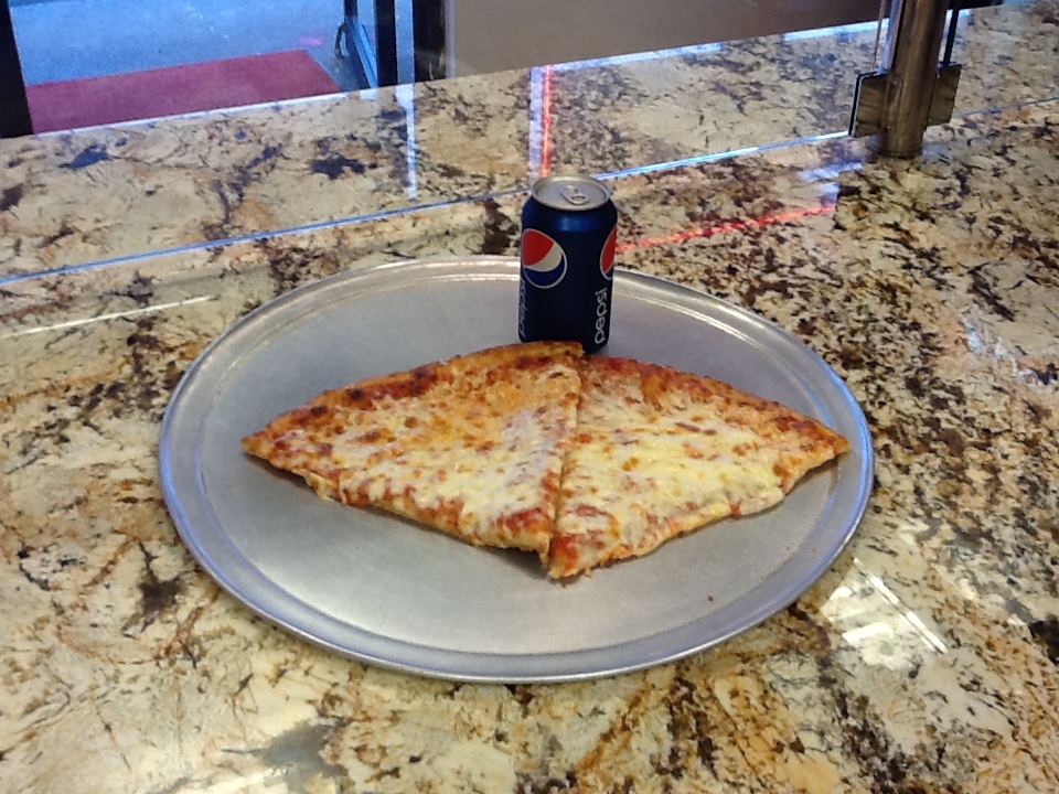 Order 2 Slices of Cheese with Can of Soda food online from Inferno Pizzeria -Cohoes store, Cohoes on bringmethat.com
