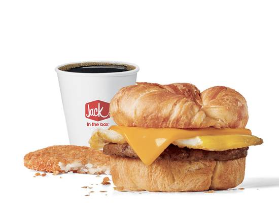 Order Sausage Croissant Combo food online from Jack In The Box store, Perris on bringmethat.com
