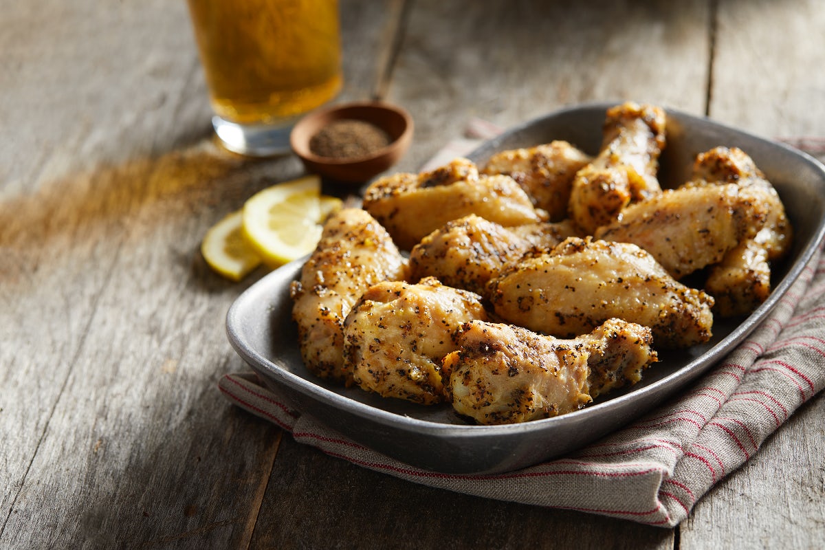 Order Lemon Pepper Wings food online from Curry Pizza House store, Redwood City on bringmethat.com
