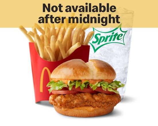 Order Spicy Deluxe Crispy Chicken Sandwich Meal food online from Mcdonald® store, Indianapolis on bringmethat.com