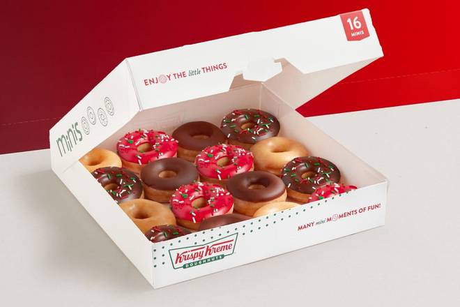 Order 16 Count Assorted Holiday Minis food online from Krispy Kreme store, Lone Tree on bringmethat.com