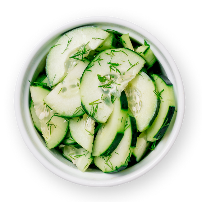 Order Dill Cucumbers food online from Roti Mediterranean Grill store, Chicago on bringmethat.com