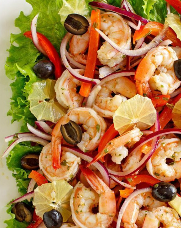 Order Grilled Shrimp Salad Bowl food online from 716 Salad Hut store, Buffalo on bringmethat.com