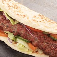 Order Kefta Beef Wrap food online from Sam's Pita & Kabab store, Riverside on bringmethat.com