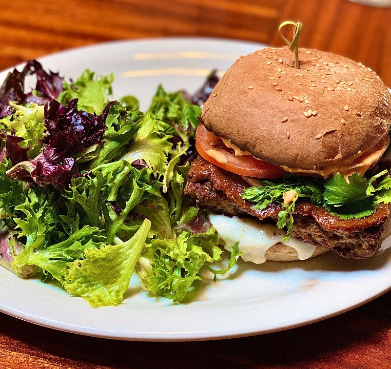 Order BURGER - Vegan  Burger food online from Olea Mediterranean Taverna store, Brooklyn on bringmethat.com