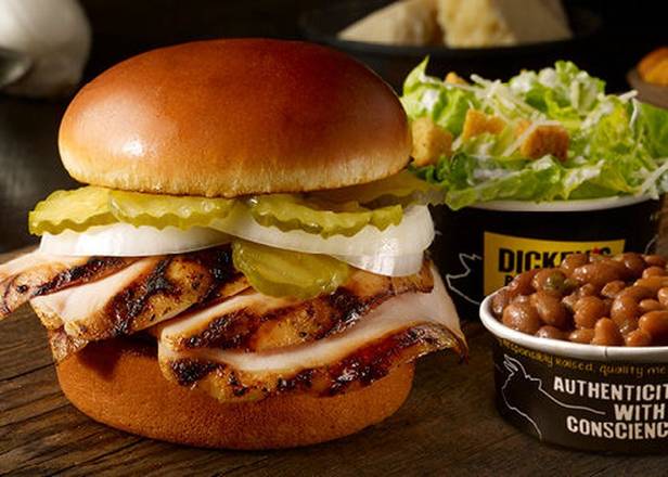 Order Chicken Breast Classic Sandwich Plate food online from Dickey's Barbecue Pit store, Norman on bringmethat.com