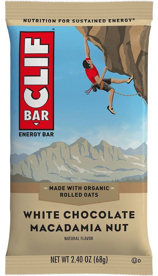 Order Clif White Chocolate Macadamia food online from Power Market 3010 store, Redding on bringmethat.com