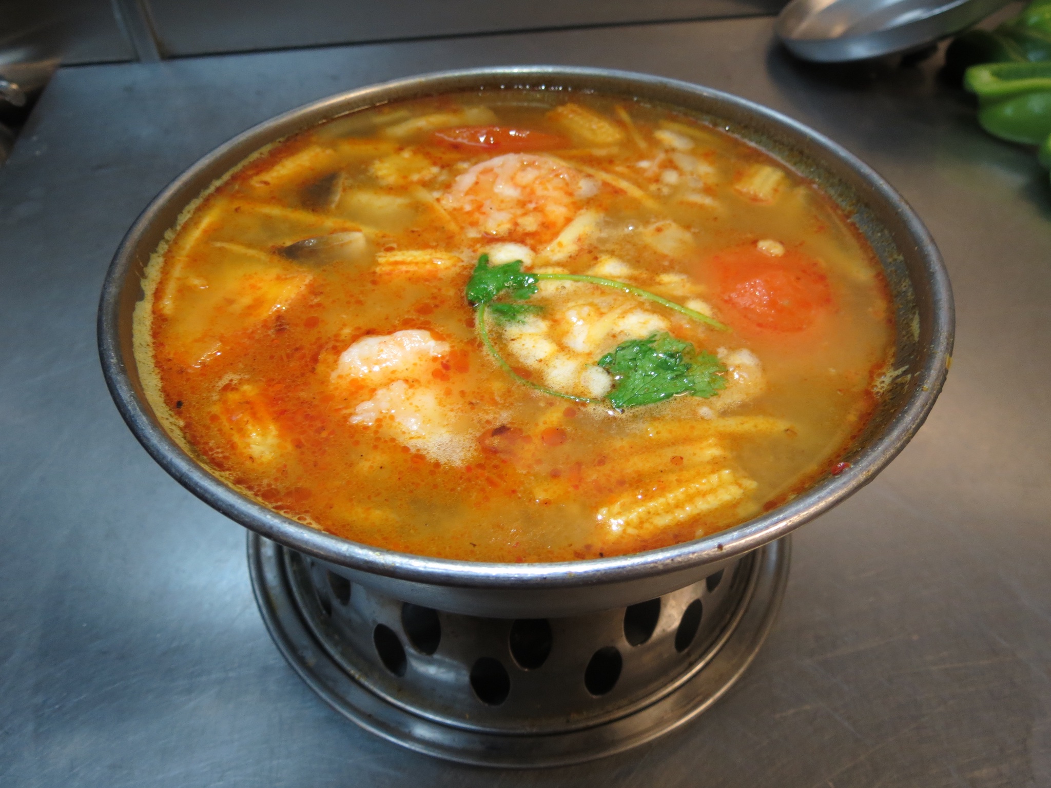Order Tom Yum Soup Bowl food online from Lucky Kitchen store, Eastvale on bringmethat.com
