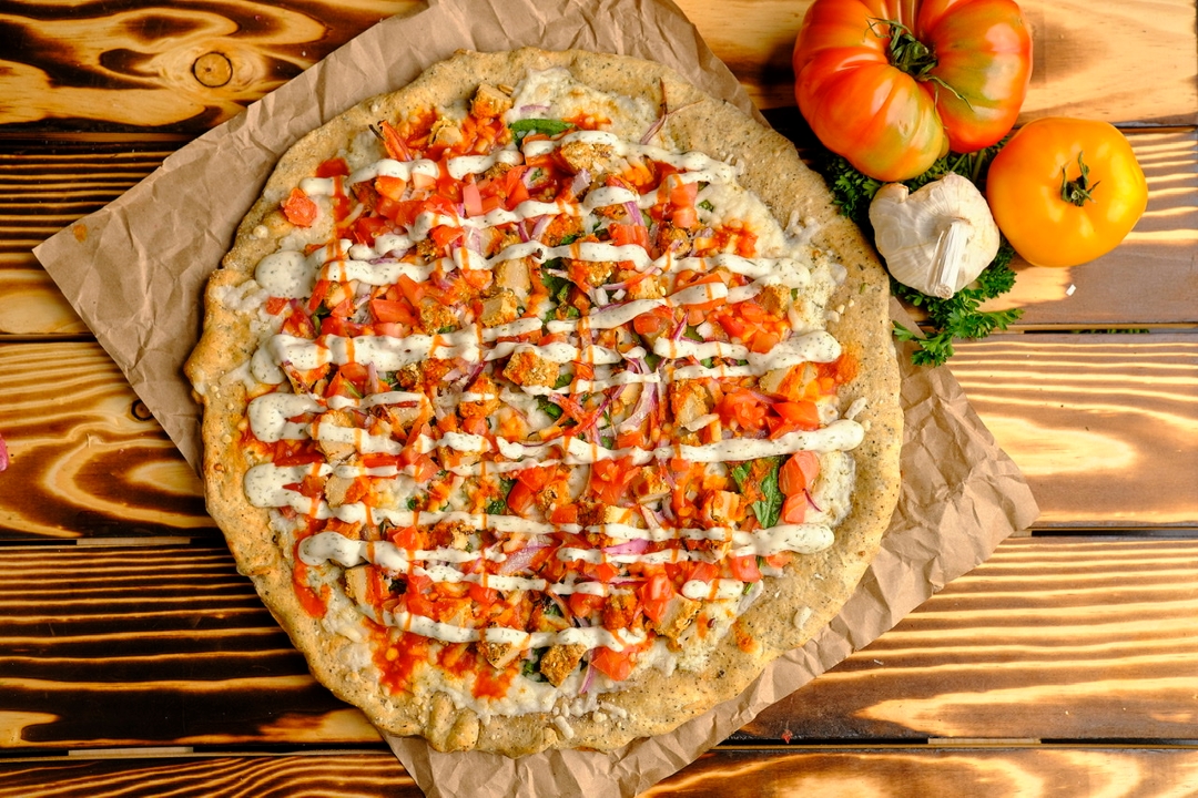 Order Buffalo Ranch Chicken Pizza food online from Plant Based Pizza store, Atlanta on bringmethat.com