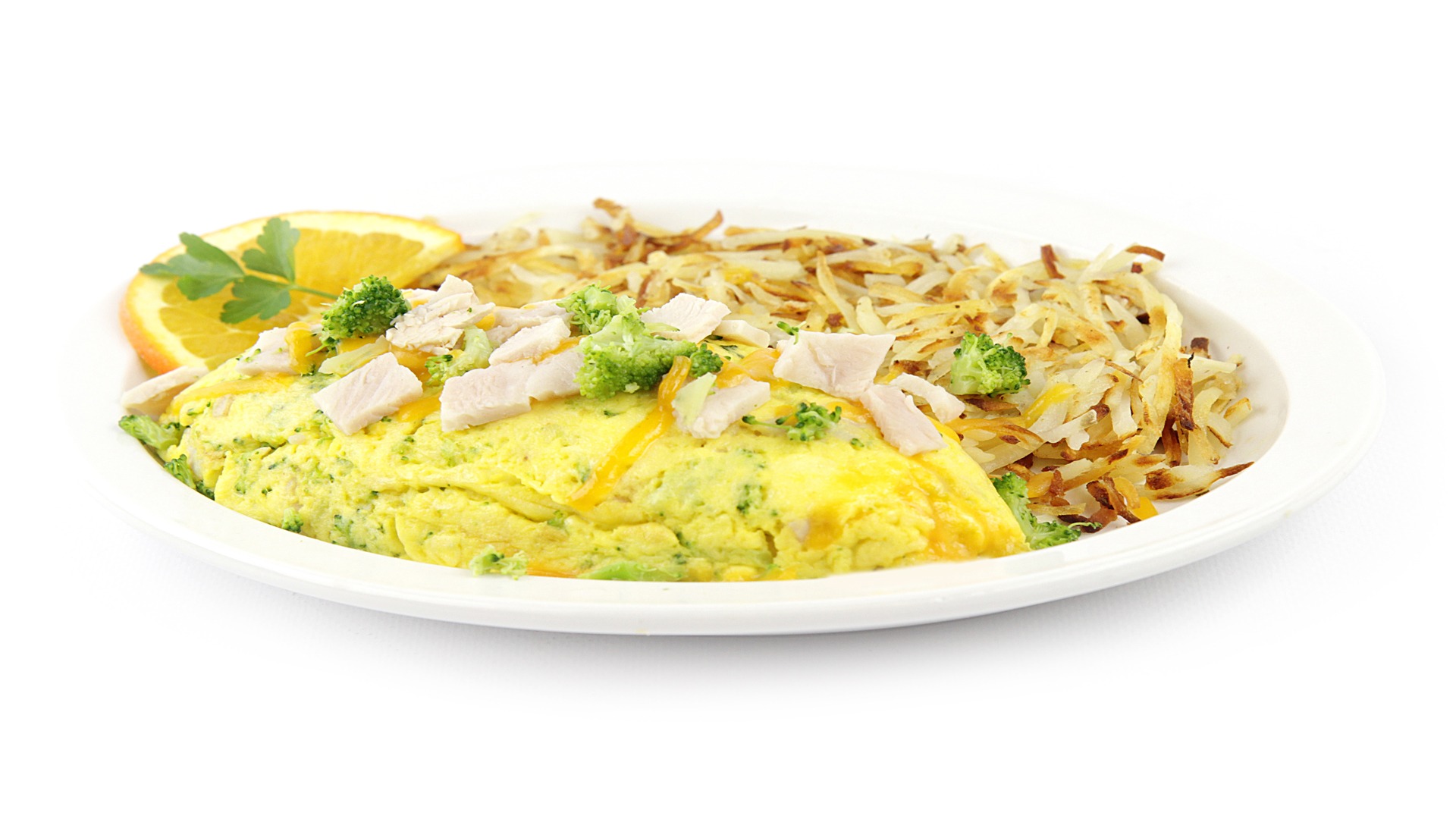 Order Turkey Divan Omelette food online from Matty's Grill & Pancake House store, Shorewood on bringmethat.com