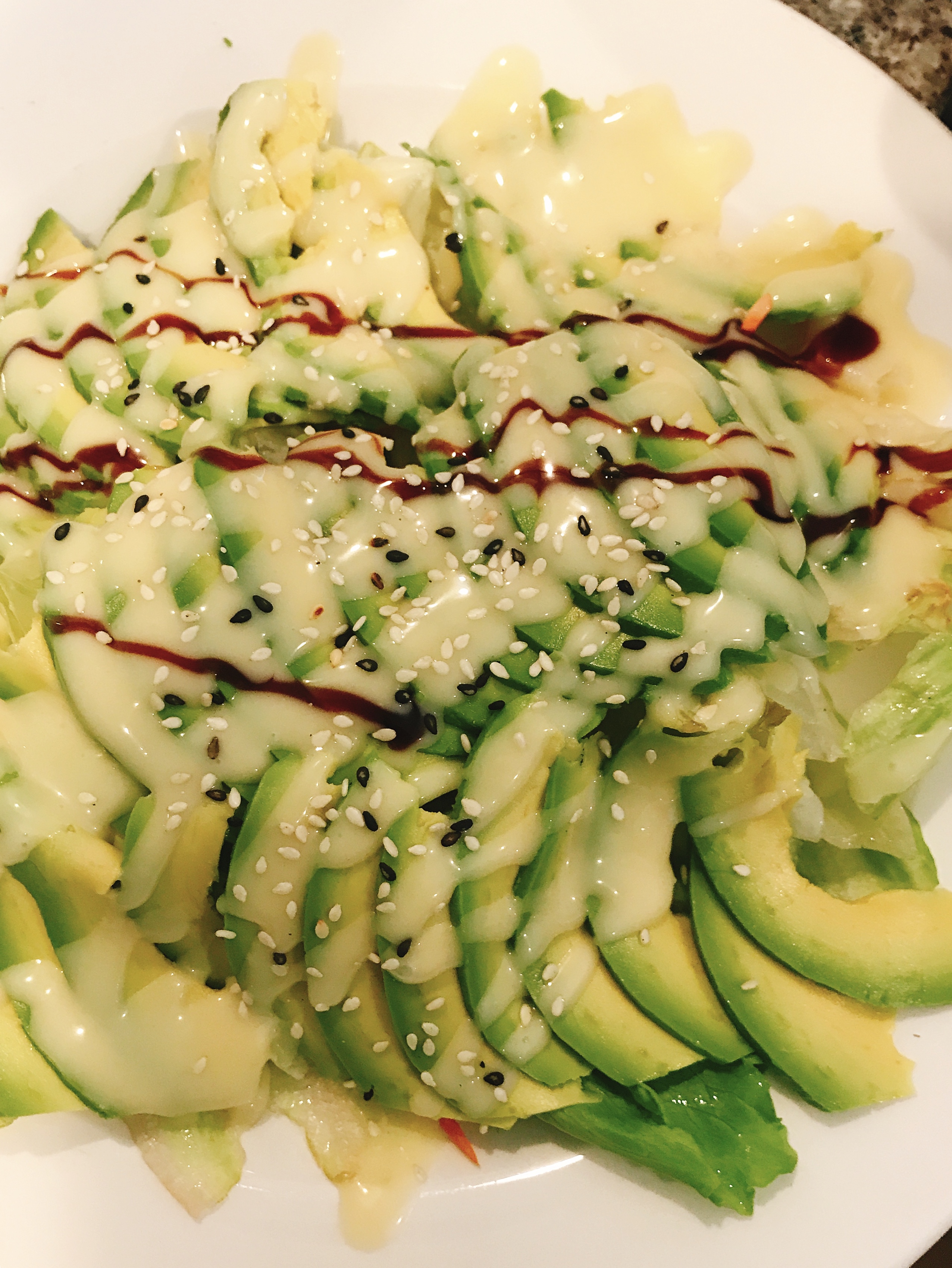 Order Avocado Salad food online from Kim Korean House & Sushi Bar store, Clearfield on bringmethat.com