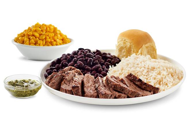 Order Churrasco Steak - With Rice and Beans and 1 Additional Side food online from Pollo Tropical store, Lauderhill on bringmethat.com