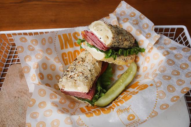 Order Junior Soft Salami Sandwich food online from Barry Bagels store, Toledo on bringmethat.com