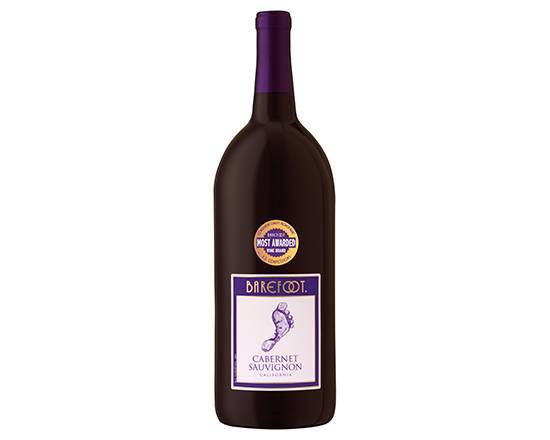 Order Barefoot Cellars Cabernet Sauvignon, 1.5L red wine (13.5% ABV) food online from Save Mart Liquor & Food store, Fair Oaks on bringmethat.com