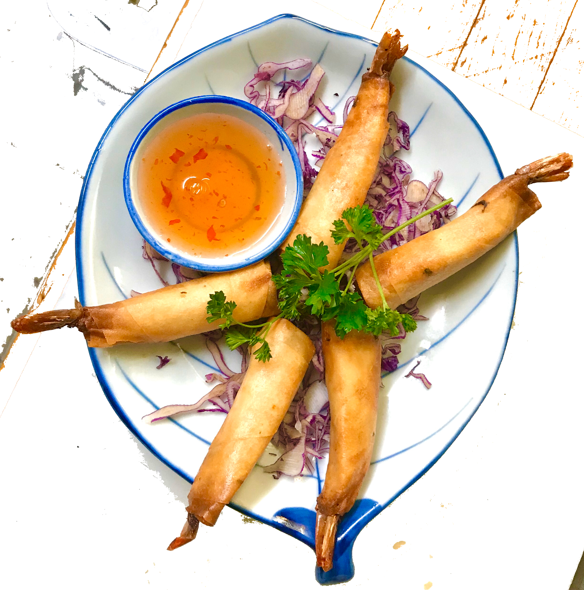 Order Shrimp Rolls food online from Karakade Thai Cuisine store, Redwood City on bringmethat.com