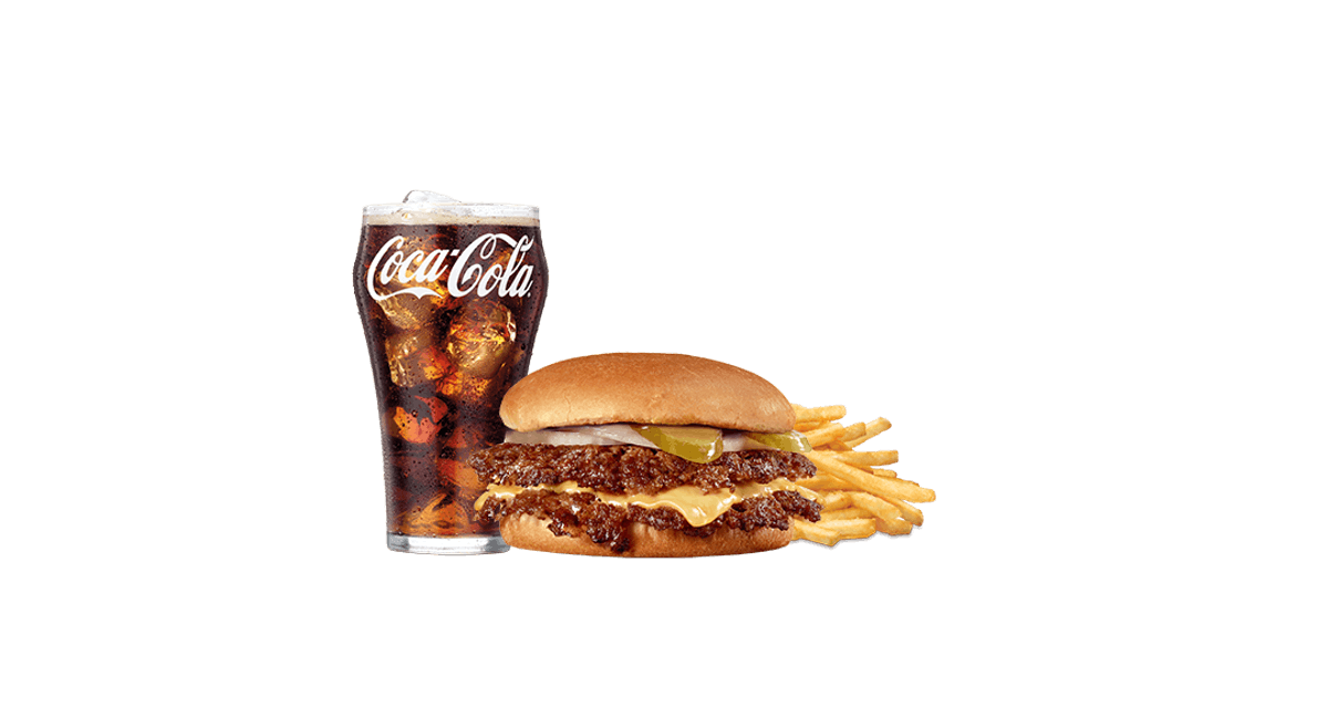 Order Original Double Steakburger with Cheese Combo food online from Steak N Shake store, Akron on bringmethat.com
