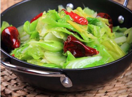 Order X7. Sauteed Cabbage with Chili Sauce 手撕包菜 food online from Kongpao Palace store, Newark on bringmethat.com