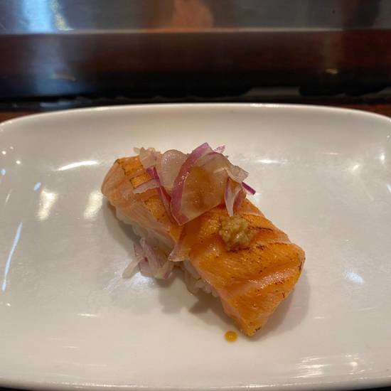 Order Aburi Salmon food online from The Izaka-Ya By Katsu-Ya store, Los Angeles on bringmethat.com
