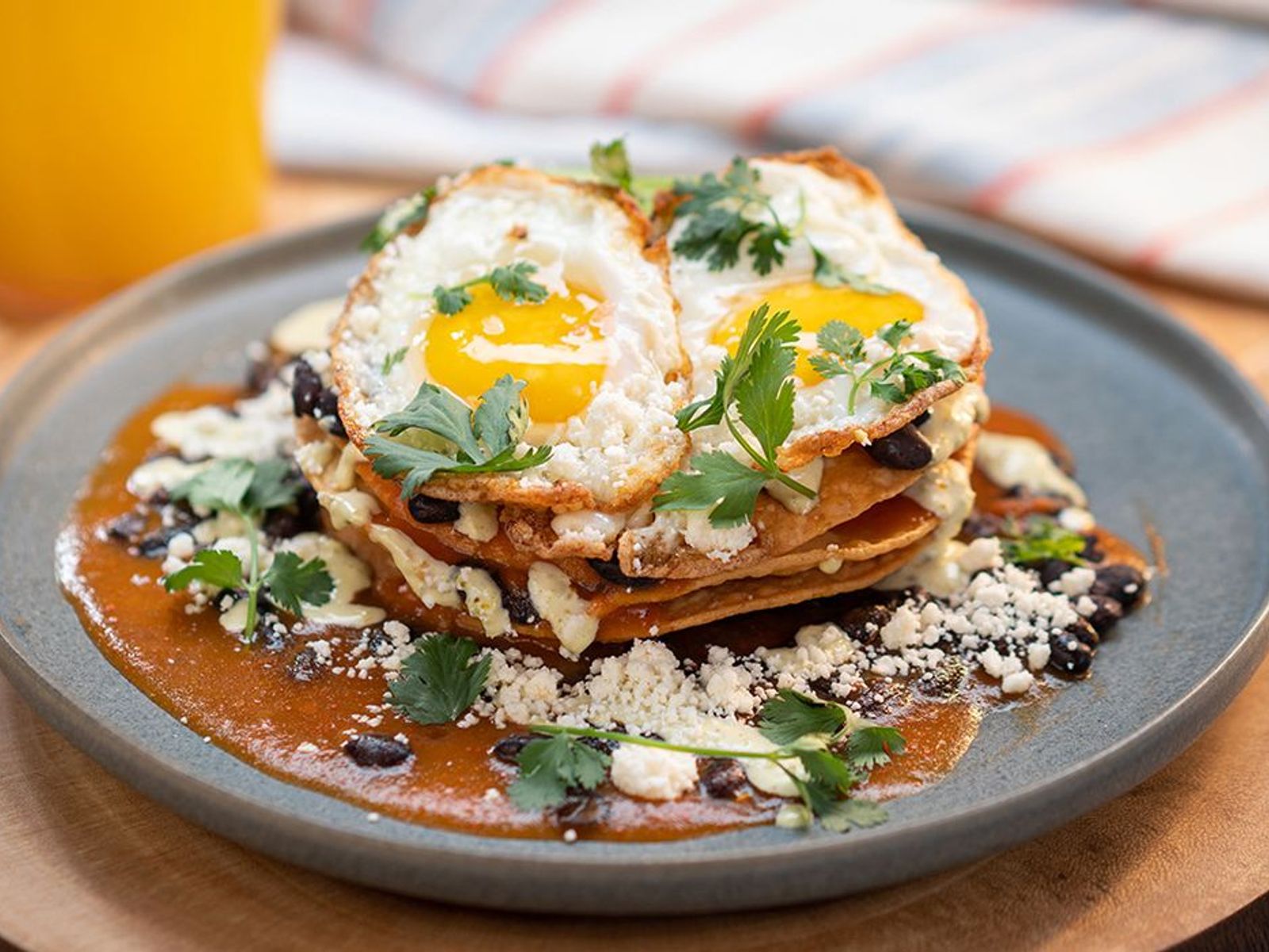 Order Chilaquiles Breakfast Nachos food online from Seaside Burritos and Tacos store, Culver City on bringmethat.com
