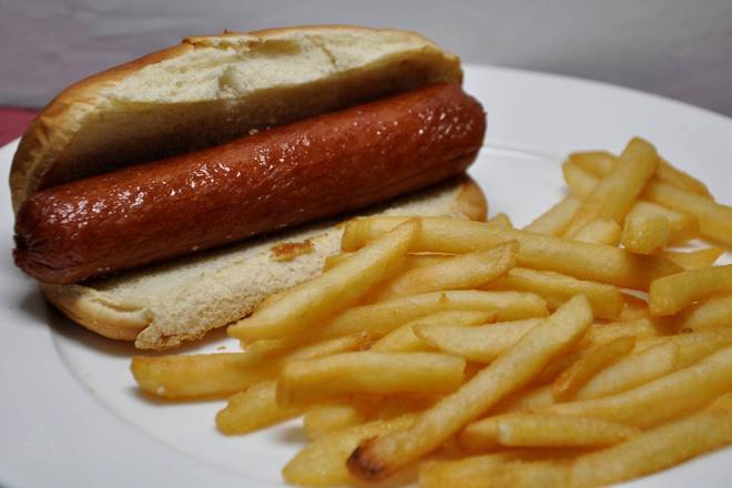 Order HOT DOG & FRIES food online from The Texas Ranger store, Freeport on bringmethat.com