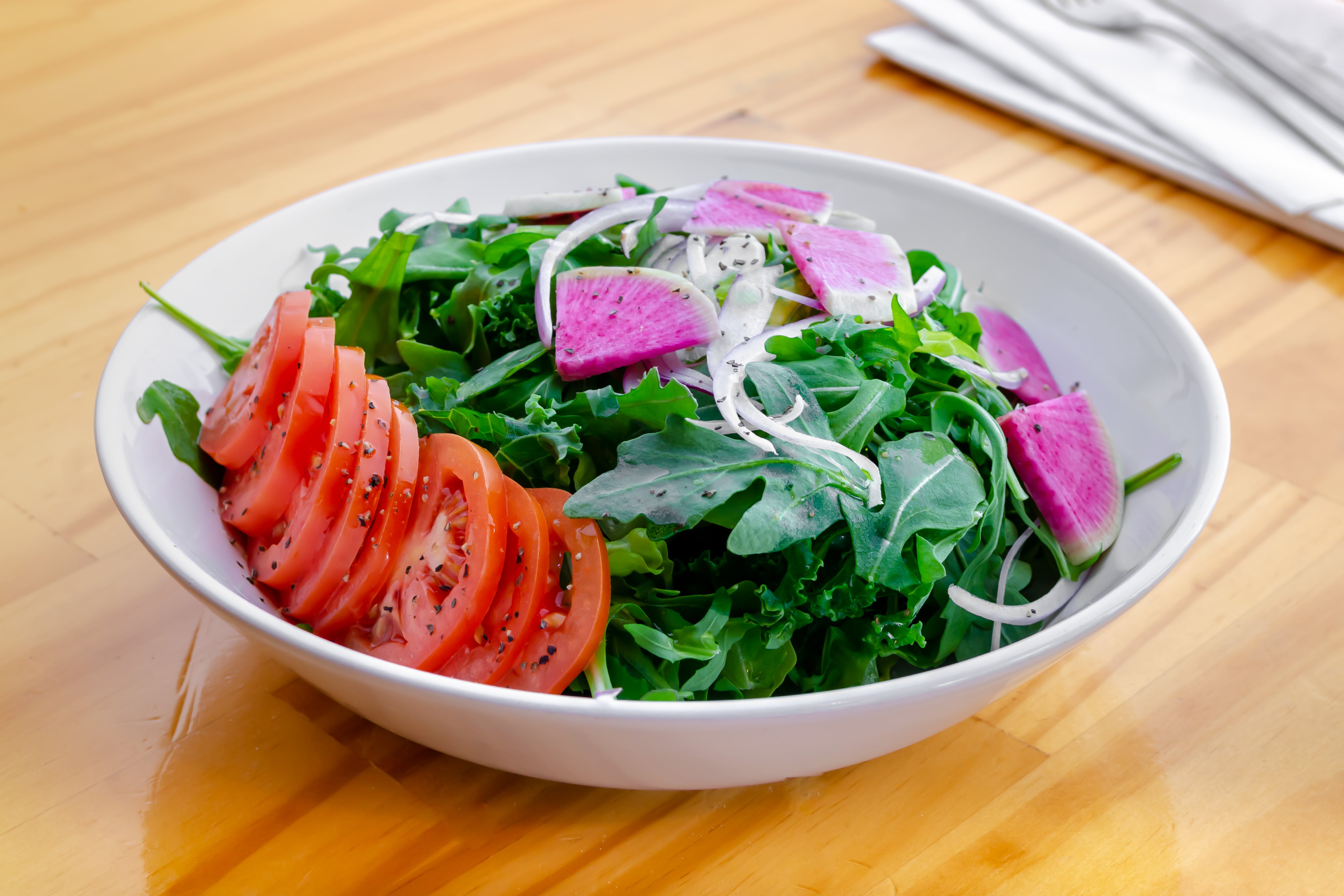 Order Mixed Greens Salad - Salad food online from Urban Tomato store, Palisades Park on bringmethat.com