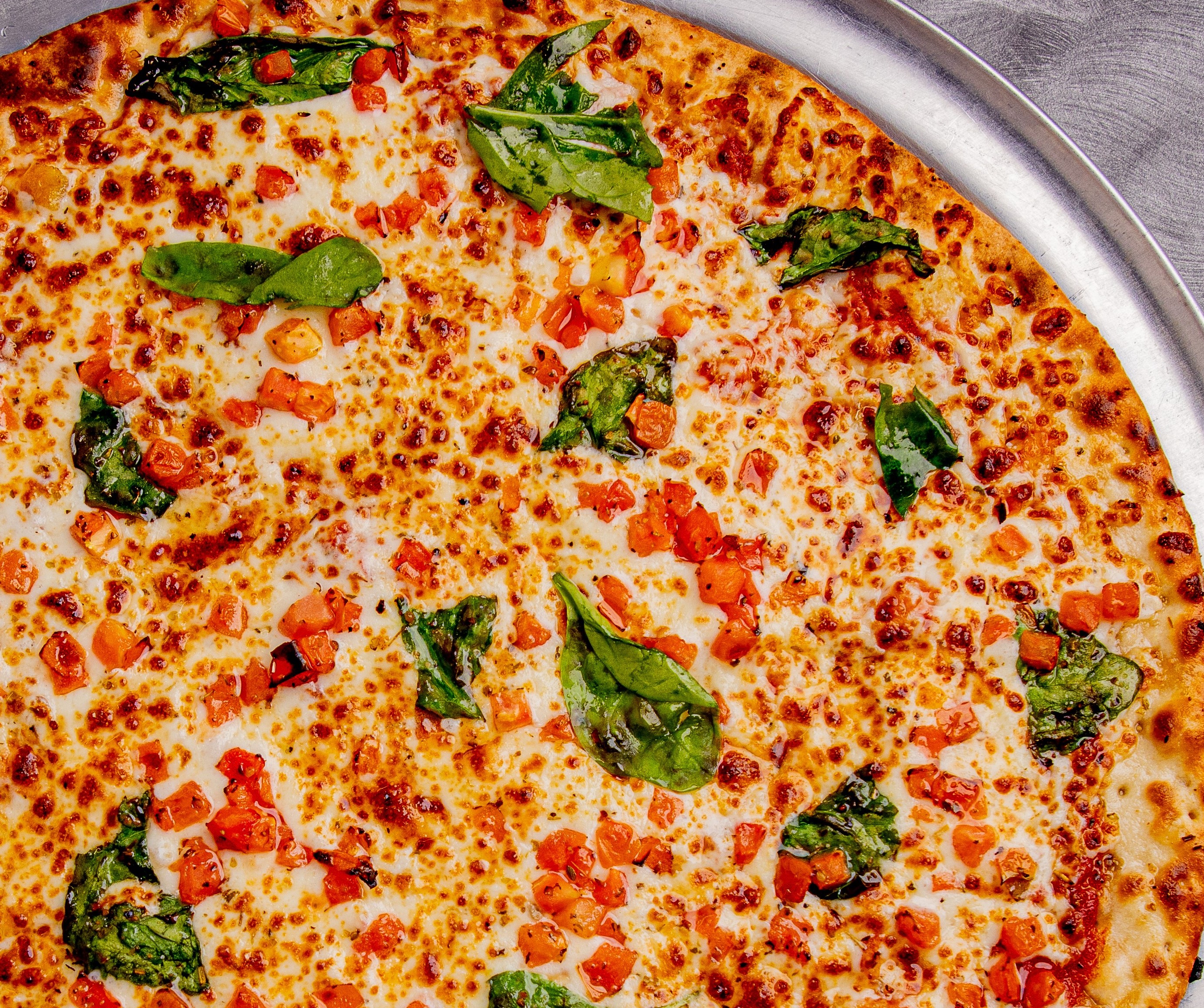 Order Margherita Pizza food online from Crooked Crust store, Denton on bringmethat.com
