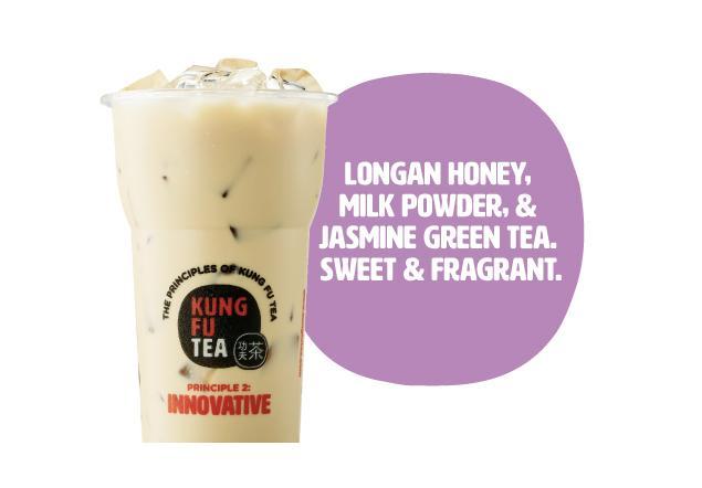 Order Honey Milk Green Tea food online from Kung Fu Tea store, State College on bringmethat.com