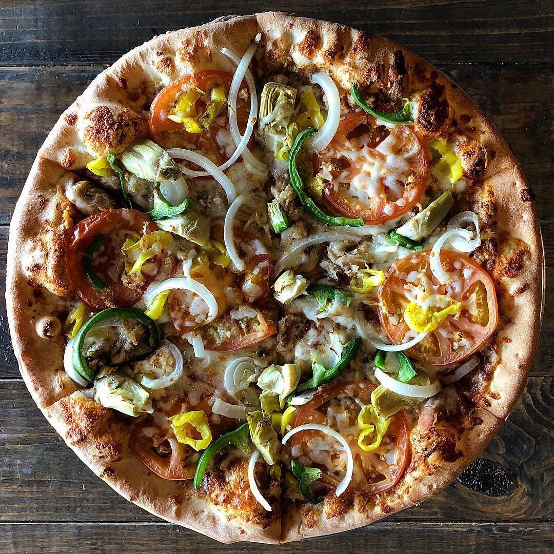 Order Pizza Vision - Small 14'' food online from Spedelli's store, Salt Lake City on bringmethat.com