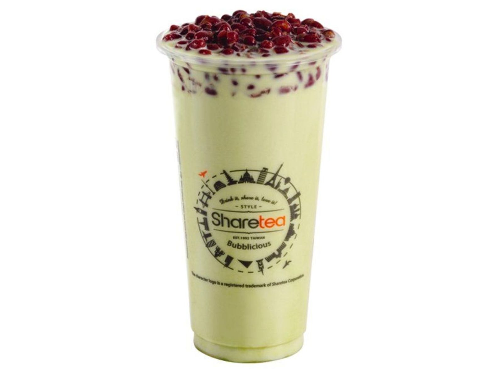 Order Matcha Milk Tea with Red Bean food online from Sharetea store, Fremont on bringmethat.com