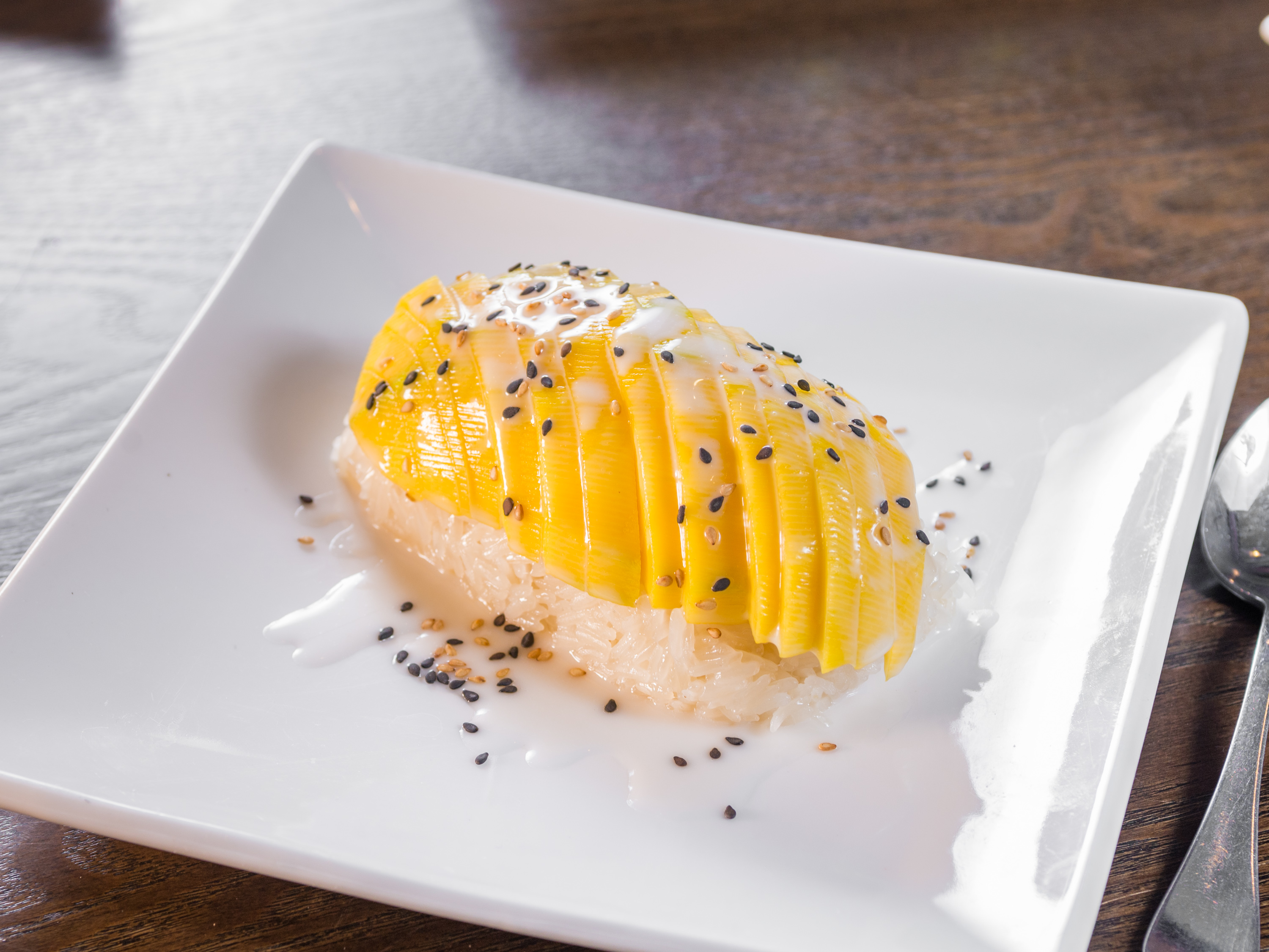 Order Mango Sticky Rice food online from Golden Triangle Asian Cuisine store, Ephrata on bringmethat.com
