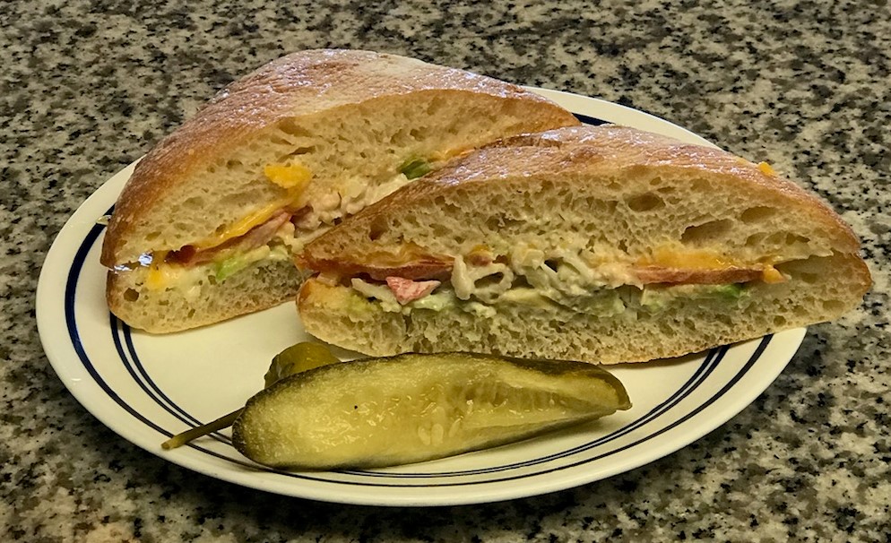 Order Seafood Melt Sandwich food online from Waterfront Deli store, Alameda on bringmethat.com