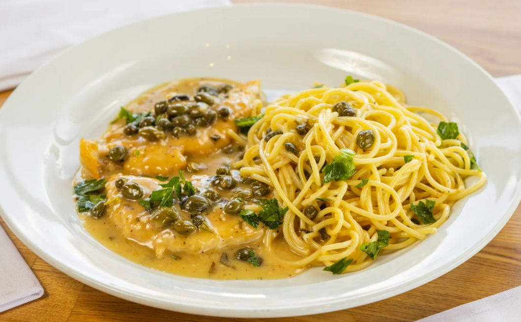 Order Chicken Piccata food online from Pietro's Bakery & Cafe store, Frisco on bringmethat.com