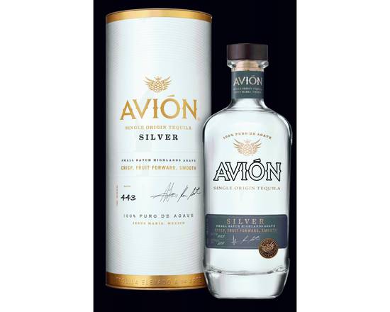 Order Avion Silver 750 ml  food online from Babaro Liquor Store store, Peabody on bringmethat.com
