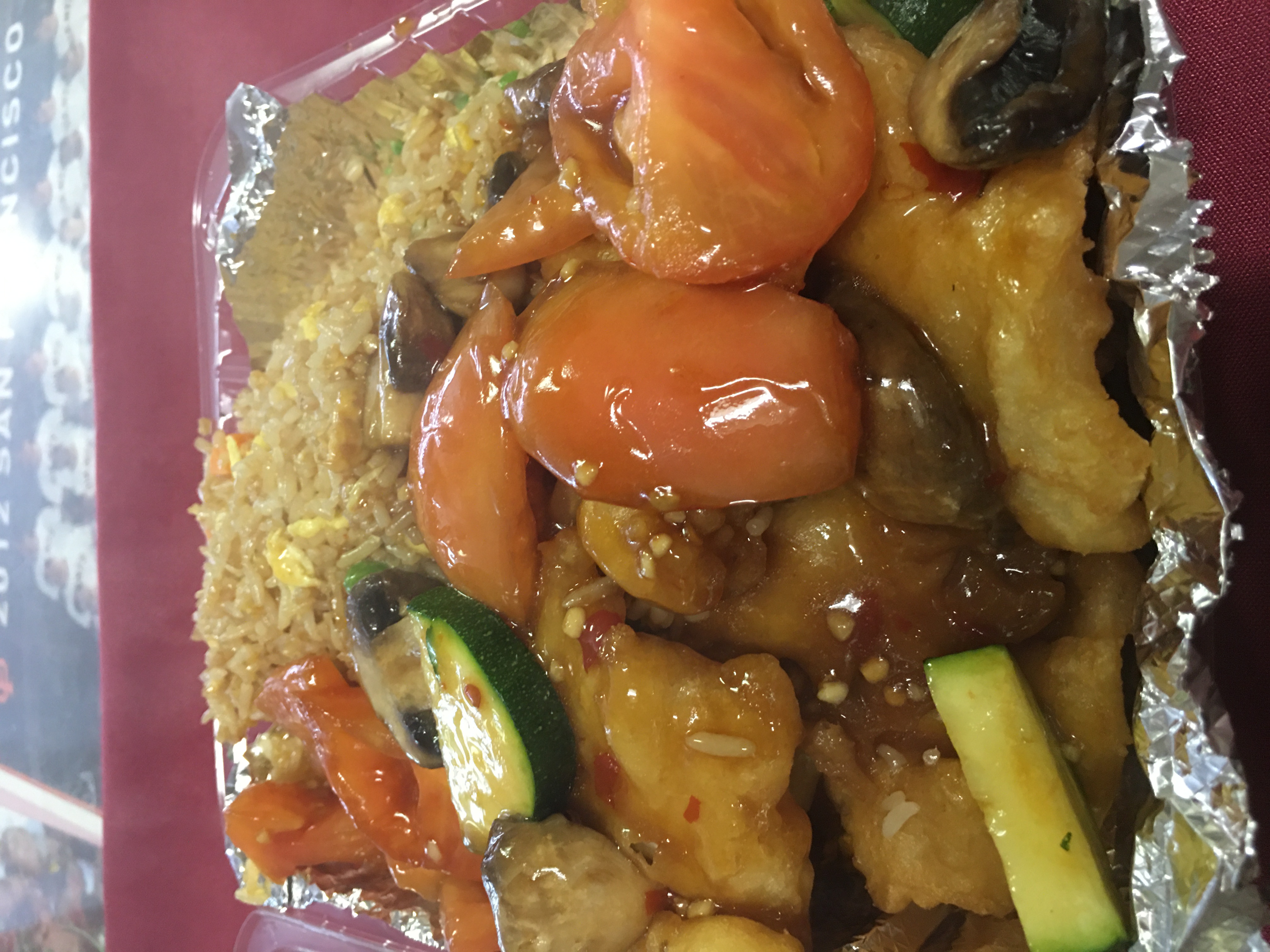 Order Crispy Hunan Fish Lunch Plate food online from Golden Kim Tar store, San Francisco on bringmethat.com