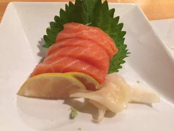 Order 7. Five Piece Sake Sashimi food online from Sushi House store, San Bruno on bringmethat.com