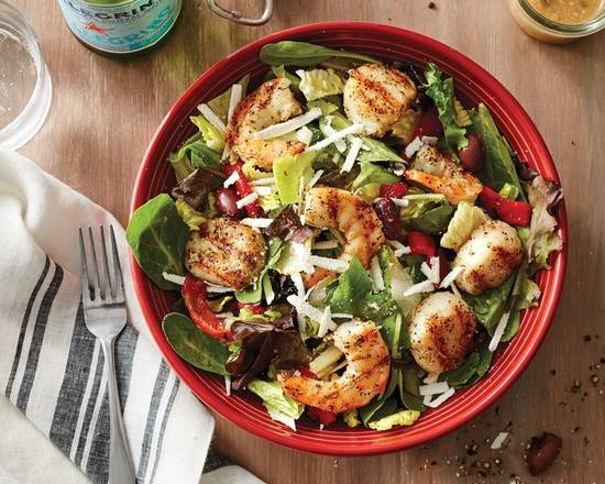 Order Johnny Rocco Salad with Wood-Grilled Shrimp food online from Carrabba's store, Winston Salem on bringmethat.com