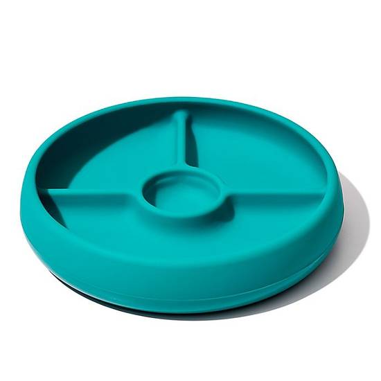 Order OXO Tot® Silicone Divided Dinner Plate in Teal food online from Bed Bath & Beyond store, Lancaster on bringmethat.com