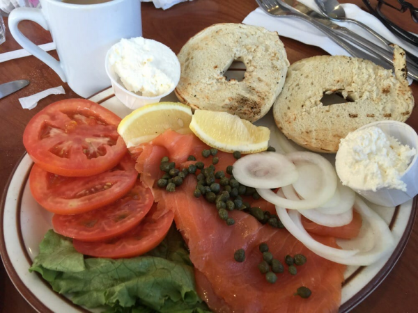 Order Lox and Bagel food online from Dinahs Family Restaurant store, Los Angeles on bringmethat.com